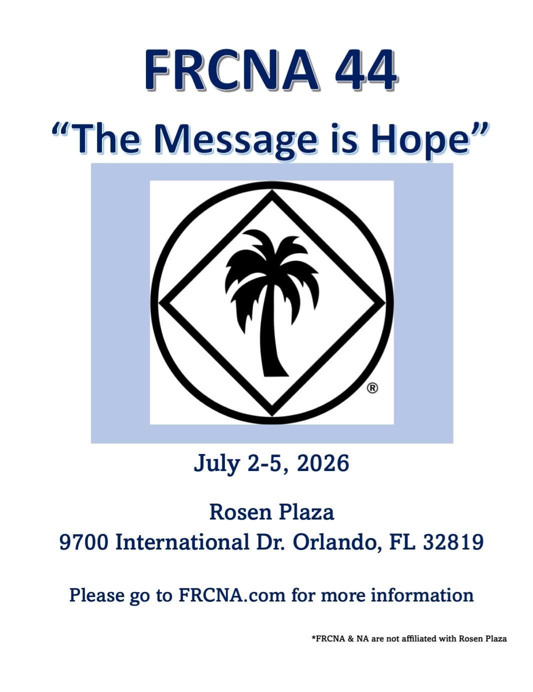 FRCNA 44 July 2nd - 5th