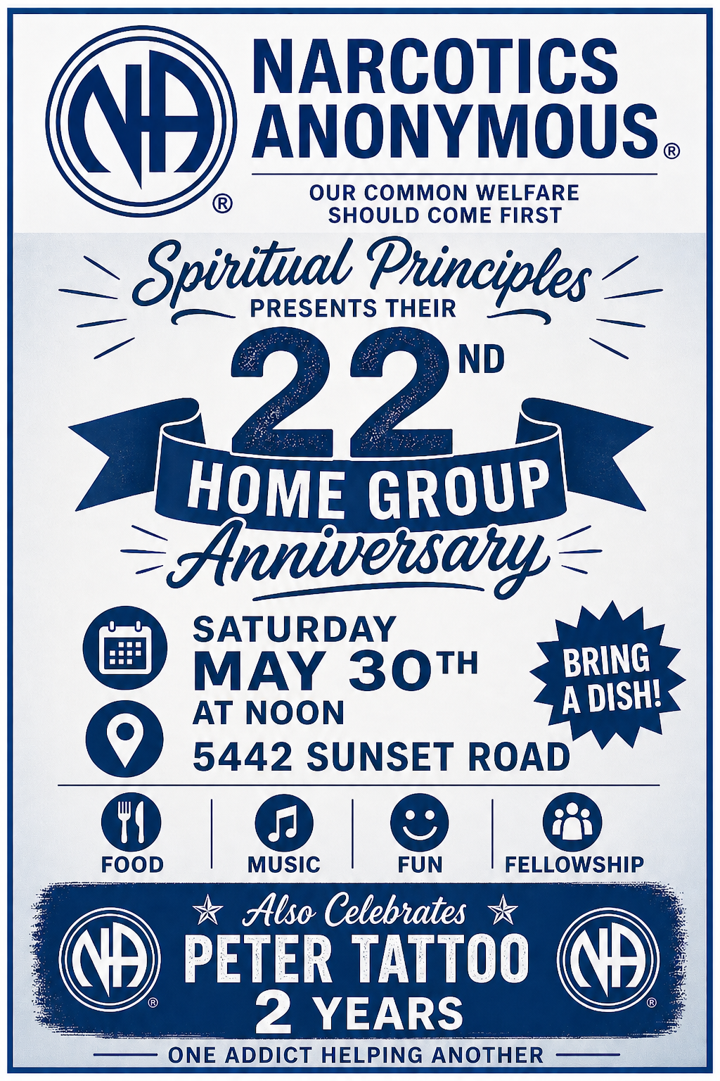 Spiritual Principles 22nd Anniversary